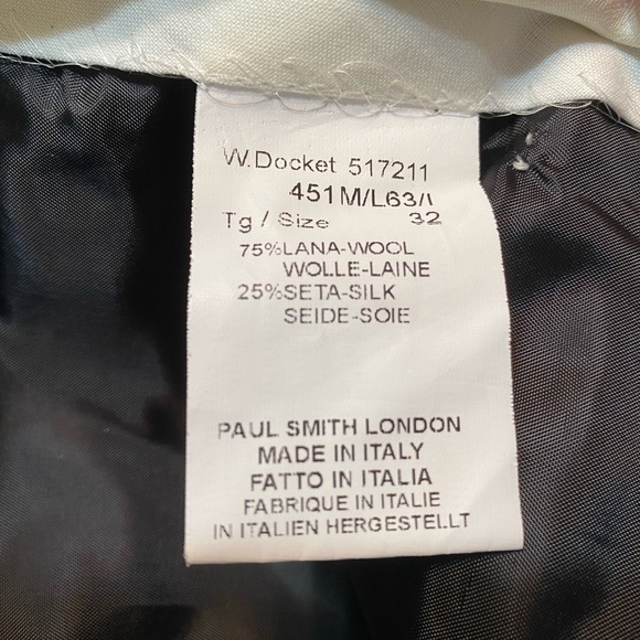 Paul Smith The Kensington Navy wool/silk - Picture 6 of 6